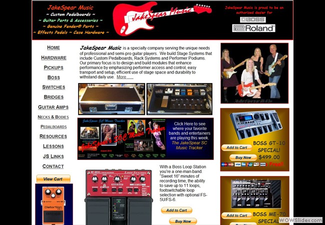 JakeSpear Music Website