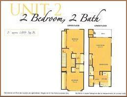 Two Bedroom 2-1/2 Bath